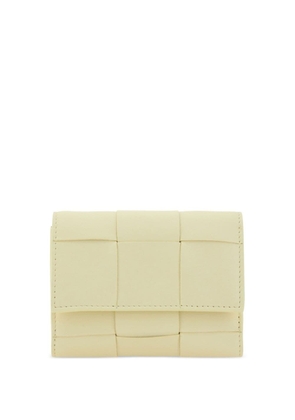 Bottega Veneta Cassette tri-fold leather wallet - Yellow