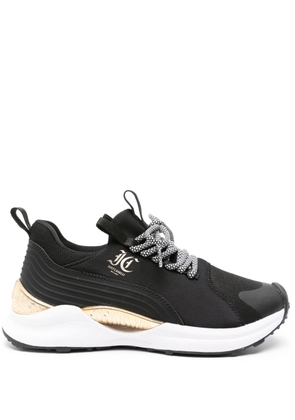 Just Cavalli panelled lace-up sneakers - Black