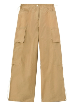 Palm Angels low-rise wide-leg parachute trousers - Neutrals
