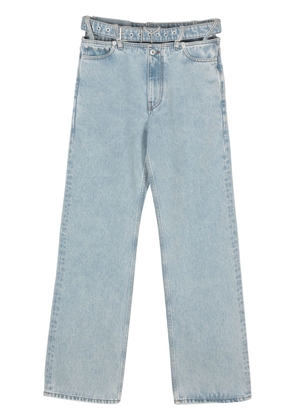 Y/Project belted wide-leg jeans - Blue