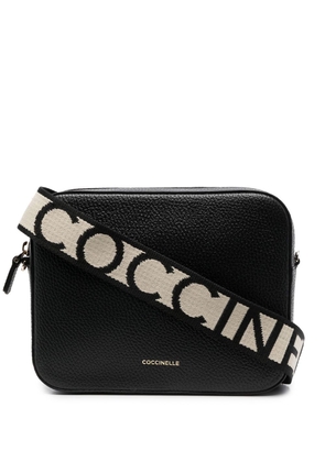 Coccinelle pebbled-leather crossbody bag - Black