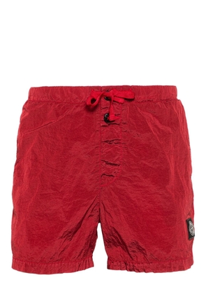 Stone Island Compass-motif swim shorts - Red