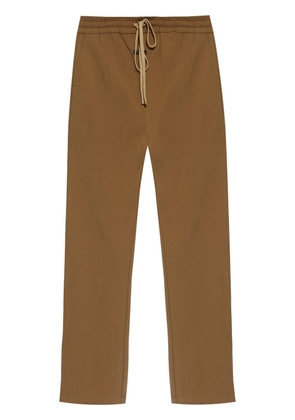 Fear Of God logo-patch wool trousers - Brown