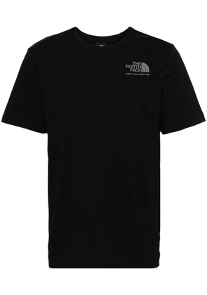 The North Face logo-print cotton T-shirt - Black