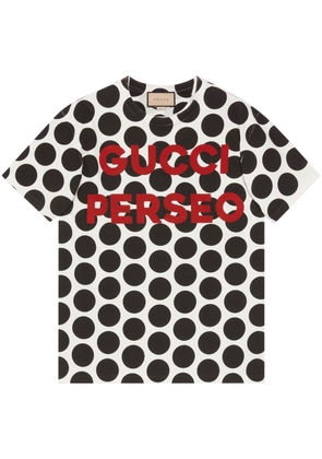 Gucci Gucci Perseo polka-dot print T-shirt - White