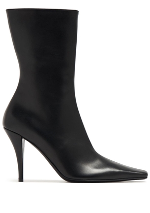 The Row Shrimpton leather ankle boots - Black
