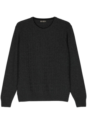 Corneliani jacquard-knit wool-blend jumper - Grey