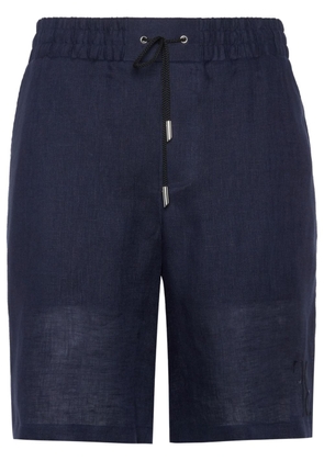 Billionaire elasticated-waist linen shorts - Blue