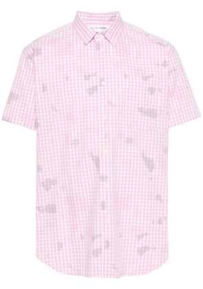Comme Des Garçons Shirt gingham-check cotton shirt - Pink