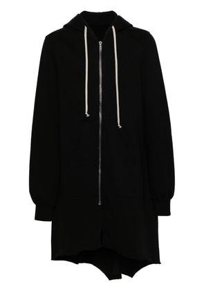 Rick Owens DRKSHDW asymmetric cotton zipped hoodie - Black