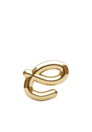 THE ALKEMISTRY 18kt yellow gold initial e stud earring