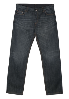 Corneliani midi-rise straight-leg jeans - Blue