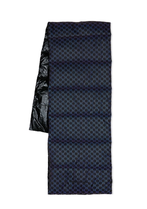 Karl Lagerfeld K/Monogram Refl Puffy scarf - Black