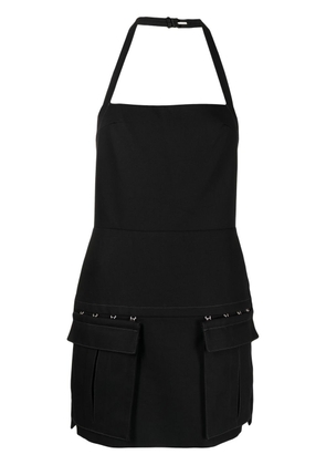 Dion Lee apron mini cargo dress - Black