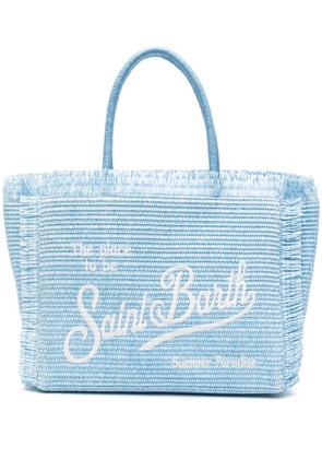 MC2 Saint Barth Vanity straw beach bag - Blue