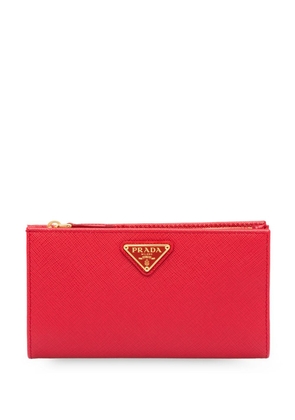 Prada saffiano bi-fold wallet - Red