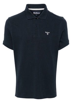 Barbour logo-embroidered cotton polo shirt - Blue