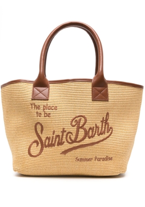 MC2 Saint Barth Vionette straw beach bag - Neutrals