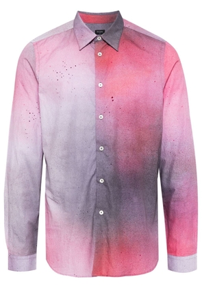 Paul Smith abstract-print cotton shirt - Pink