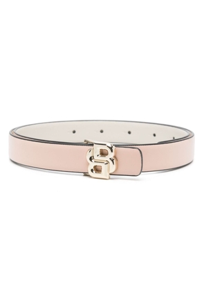 BOSS logo-buckle reversible belt - Pink