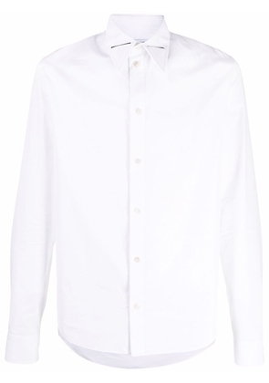 Bottega Veneta pointed cut-out collar shirt - White