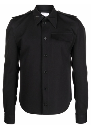 Bottega Veneta epaulette-detail shirt - Black