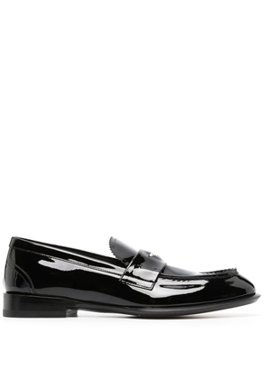 Alexander McQueen patent leather loafers - Black