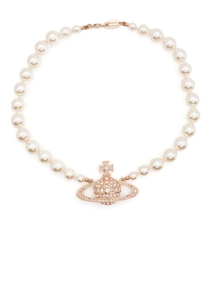 Vivienne Westwood orb charm necklace - White