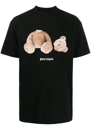 Palm Angels Broken Bear cotton T-shirt - Black