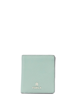 Furla logo-plaque leather wallet - Green