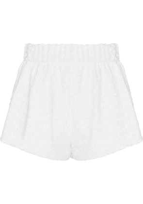 Oséree sequin-embellished shorts - White