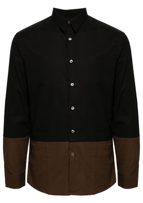 Paul Smith two-tone cotton shirt - Black