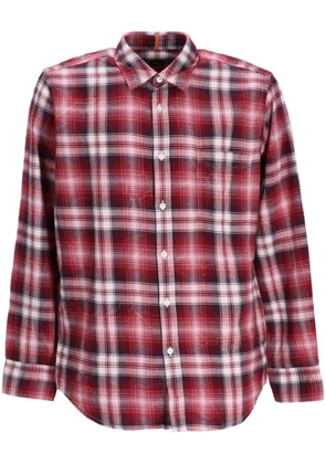 BOSS Relegant check-pattern shirt - Red