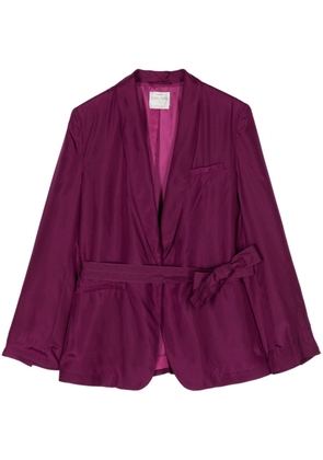 Forte Forte Habotai silk belted jacket - Purple