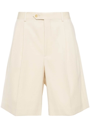 Auralee gabardine tailored shorts - Neutrals