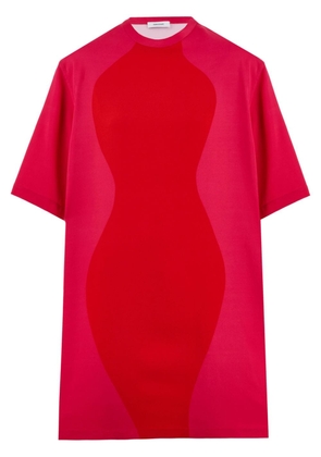 Ferragamo Hourglass panelled T-shirt dress - Pink