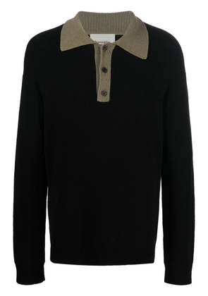 Nanushka polo-neck knitted jumper - Black