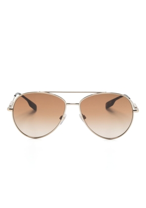 Burberry Eyewear BE3147 pilot-frame sunglasses - Gold