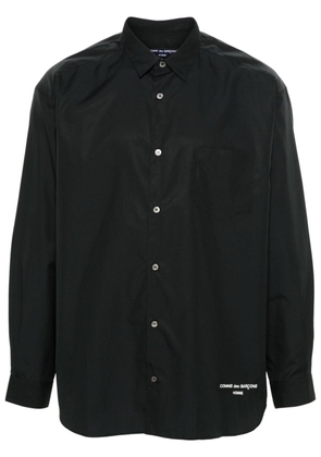 Comme des Garçons Homme embroidered-logo cotton shirt - Black