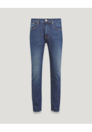 Belstaff Longton Slim Jeans Men's Vintage Stonewashed Denim Washed Indigo Size W34L30