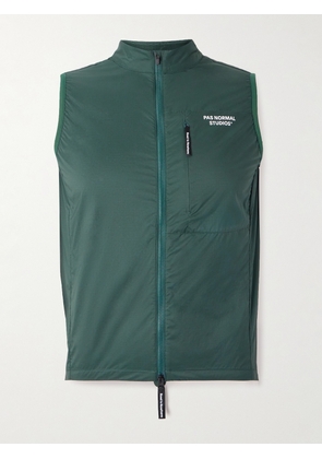 Pas Normal Studios - Essential Insulated Logo-Print Shell Cycling Gilet - Men - Green - S