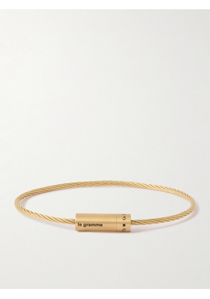Le Gramme - 11g Brushed 18-Karat Gold Bracelet - Men - Gold - S