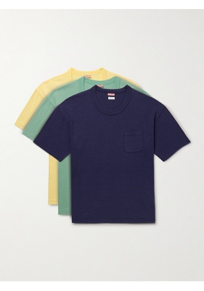 Visvim - Sublig Jumbo Three-Pack Cotton-Blend Jersey T-Shirts - Men - Multi - 1