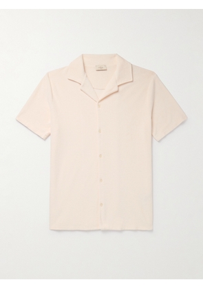 Altea - Harvey Camp-Collar Cotton-Terry Shirt - Men - Neutrals - S