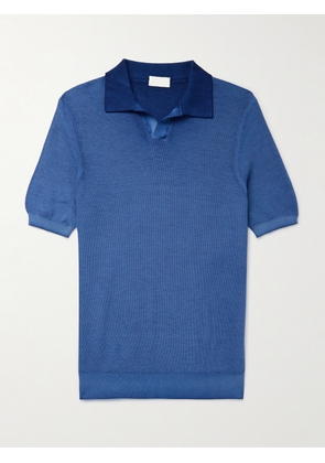 Altea - Slim-Fit Cotton-Piqué Polo Shirt - Men - Blue - S