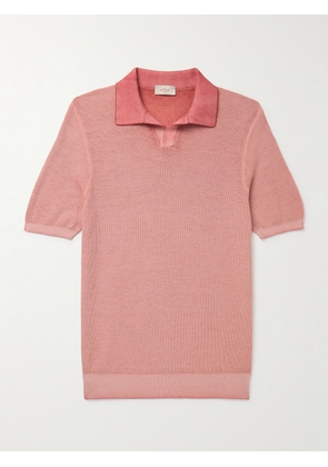Altea - Slim-Fit Cotton-Piqué Polo Shirt - Men - Pink - S