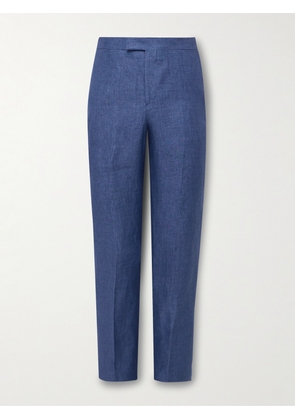Favourbrook - Windsor Slim-Fit Straight-Leg Linen-Twill Suit Trousers - Men - Blue - UK/US 30