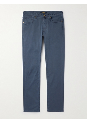 Incotex - Slim-Fit Cotton-Blend Trousers - Men - Blue - UK/US 28