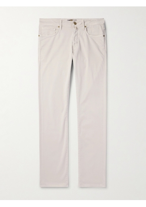 Incotex - Slim-Fit Cotton-Blend Trousers - Men - Gray - UK/US 29