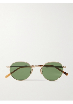 Mr Leight - Hachi Round-Frame Silver-Tone Sunglasses - Men - Gold